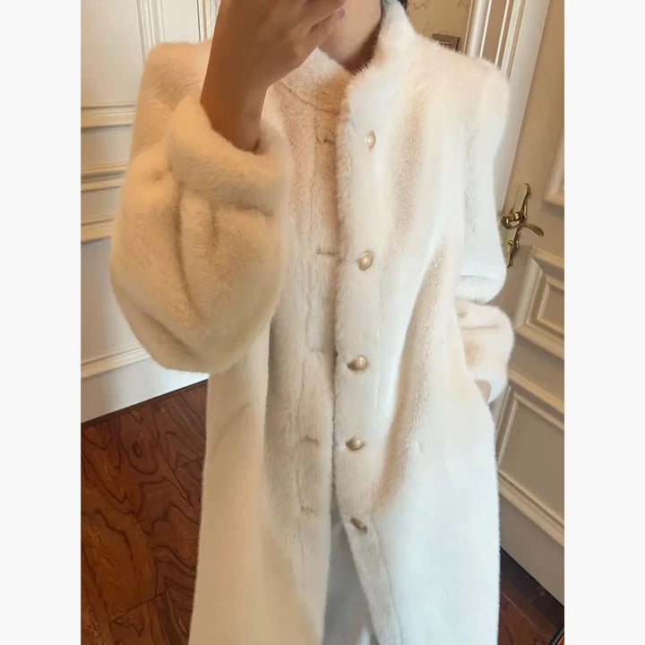 Drune | Eleganter Pelzmantel aus Kunstfell für Damen