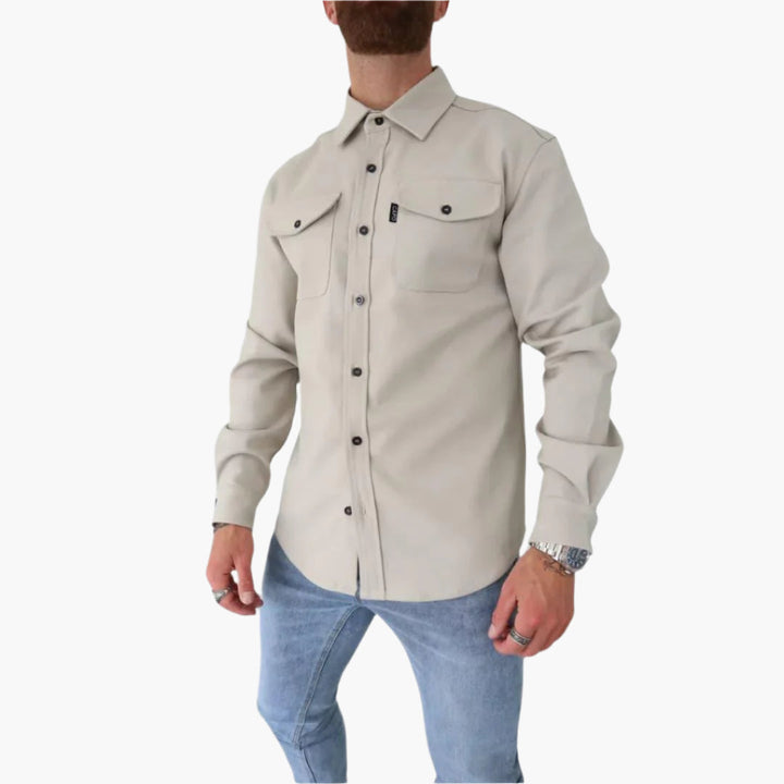 Drune | Overshirt Jacke - Modernes Button-Through Hemdjacke für Freizeit und Business