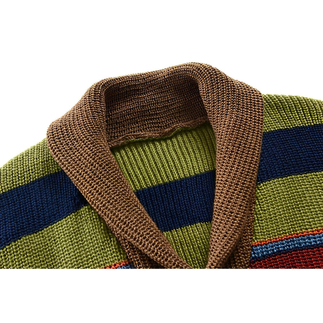 Drune | Rollkragenpullover im Farbblockdesign