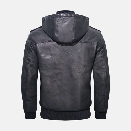 Drune | Hooded Lederjacke