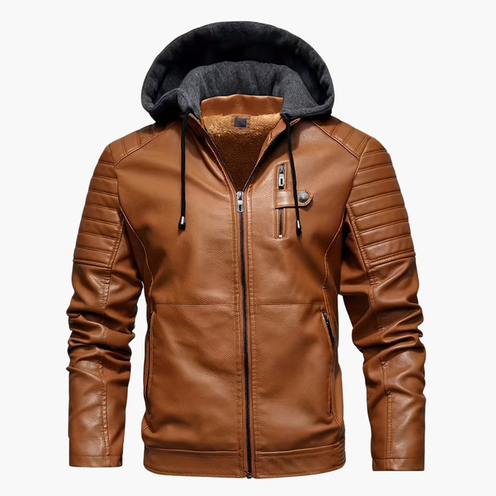 Drune | Softshell-Jacke mit Kapuze winddichte Jacke