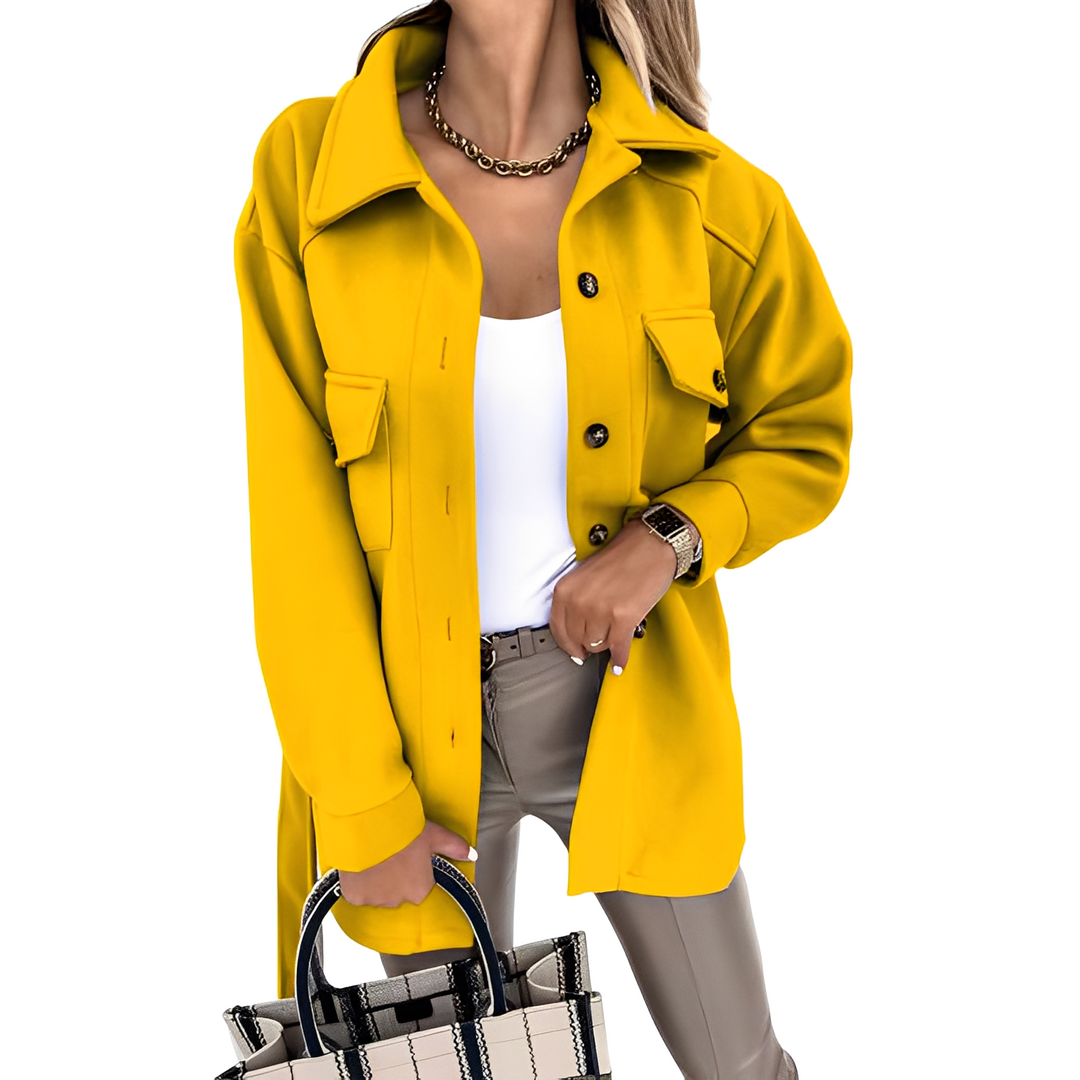 Drune | Leichte Damenjacke mit Kragen und Knöpfen