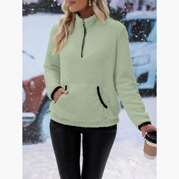 Drune | Stylischer Pullover mit Reißverschluss für Frauen