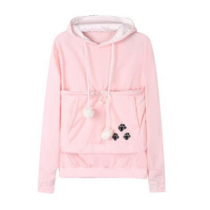 Drune | Hoodie - Pullover mit Kapuze - Katzentasche