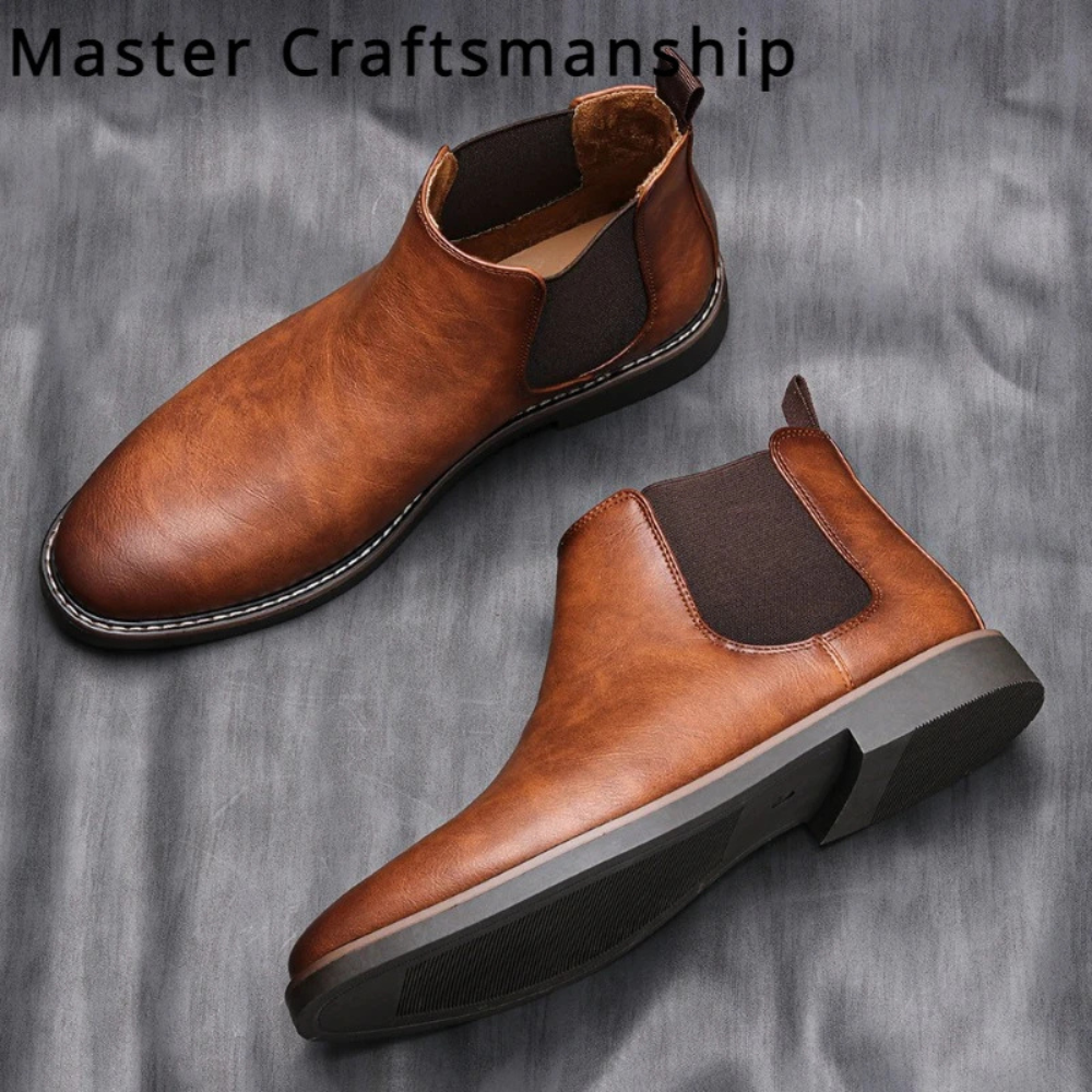 Drune | Klassische Herrenschuhe Stiefel Im Chelsea Stil Aus Leder