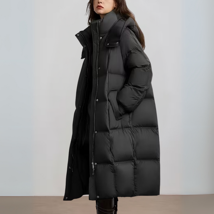 Drune | Damen Langer Puffer Daunenjacke Winterjacke