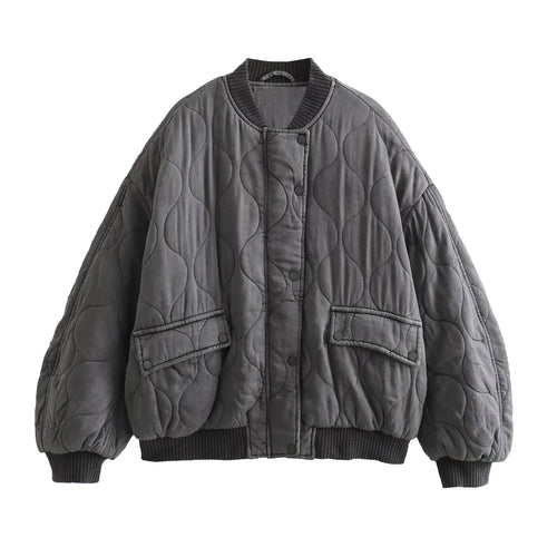 Drune | Oversized Gewattete Jacke Für Damen