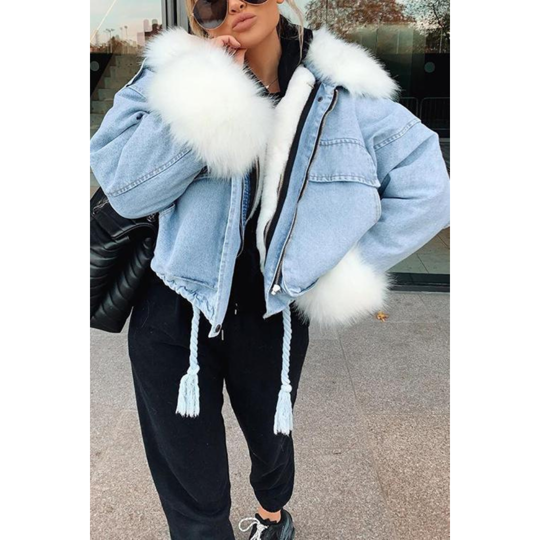 Drune | Winterjacke aus Jeans für Frauen