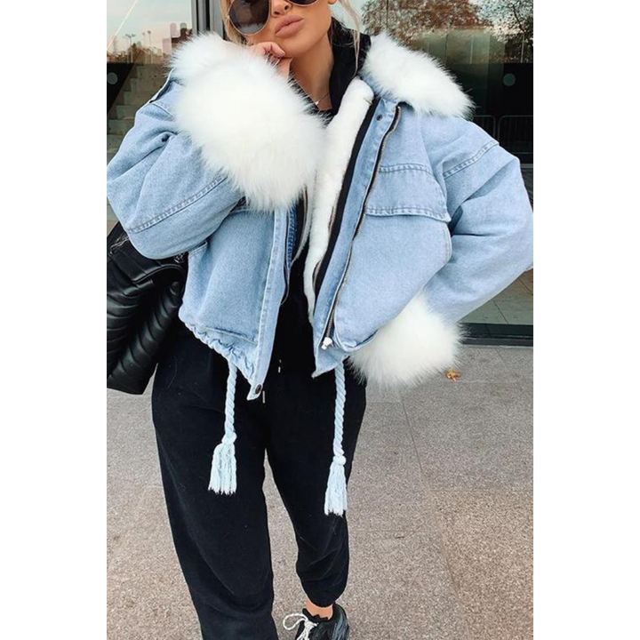 Drune | Winterjacke aus Jeans für Frauen