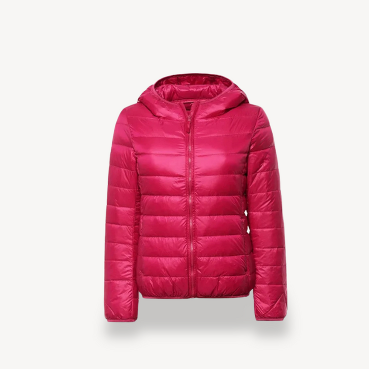 Drune | Ultraleichte Kapuzen-Pufferjacke Damen