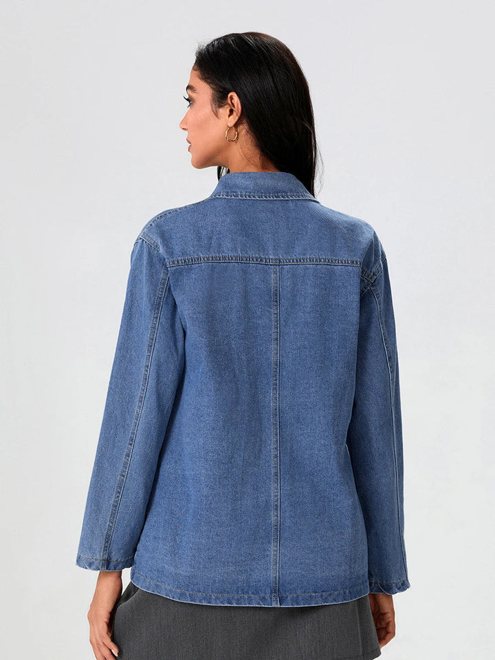 Drune | Denim Blazer mit klassischem Schnitt