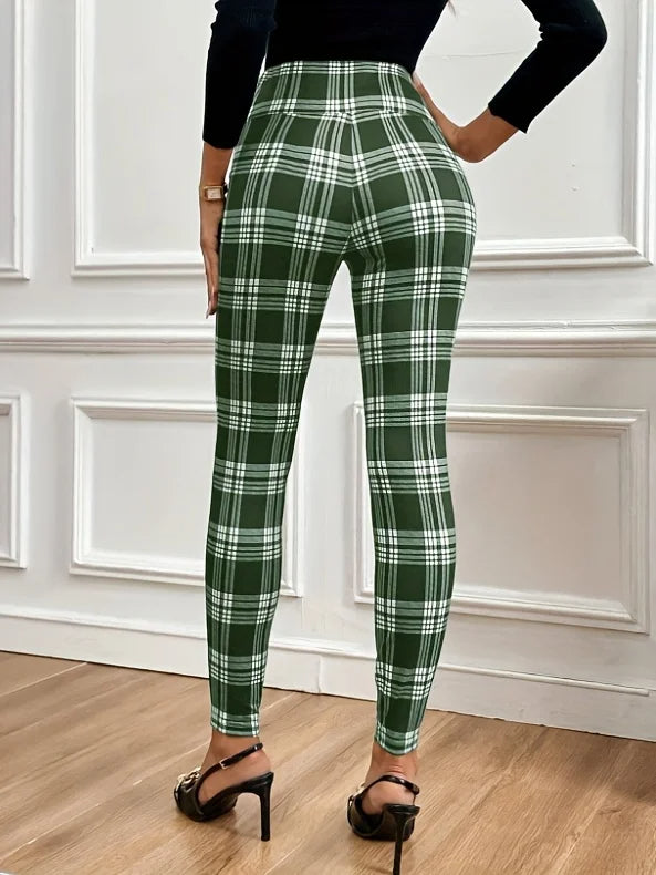 Drune | High-Waist Karierte Leggings