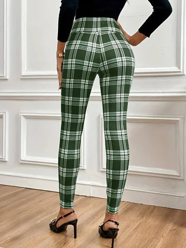 Drune | High-Waist Karierte Leggings