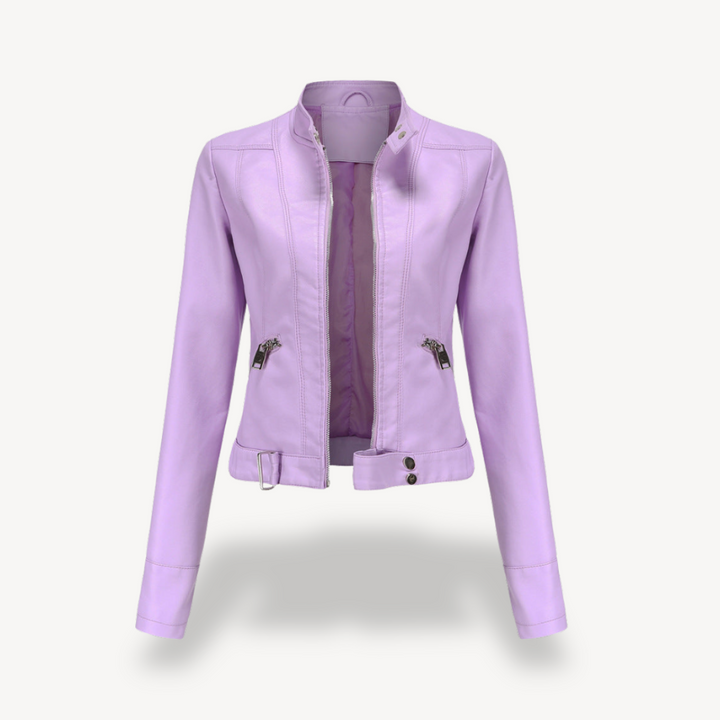 Drune | Fake-Leder Bikerjacke für Frauen
