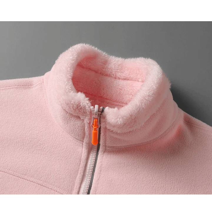 Drune | Fleecejacke mit Reißverschlusstaschen - Leichte Wärme - Hoher Kragen - Alltags-Layer