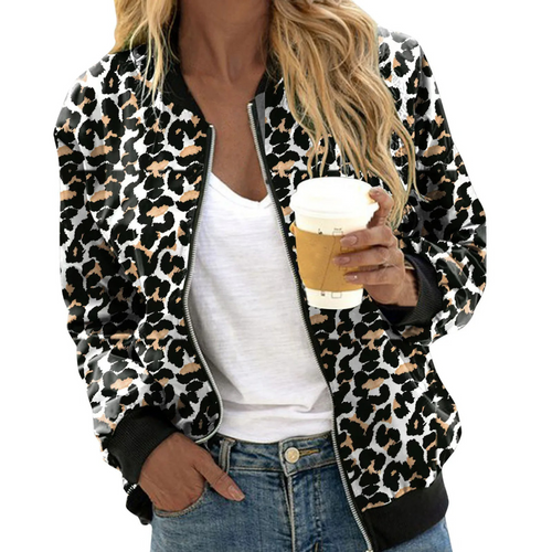 Drune | Leoparden Bomberjacke