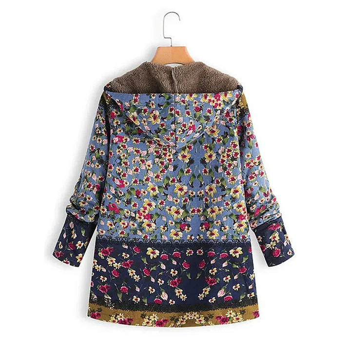 Drune | Lange Blümchenjacke für Frauen