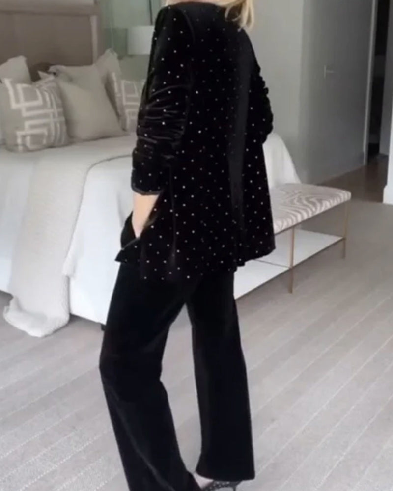 Drune | Diamant Samt Blazer