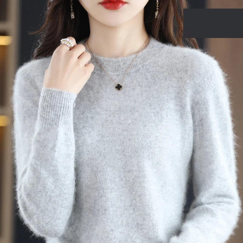 Drune | Kaschmir Pullover Damen Luxuriöser Rundhalsausschnitt, Weich & Modisch