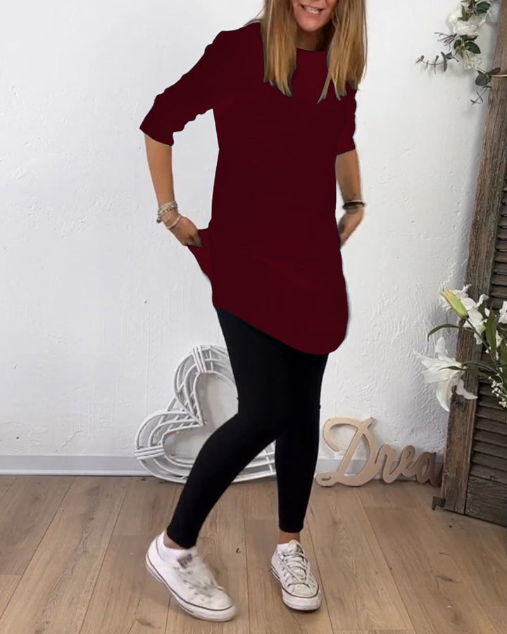 Drune | Top mit Rundhalsausschnitt
