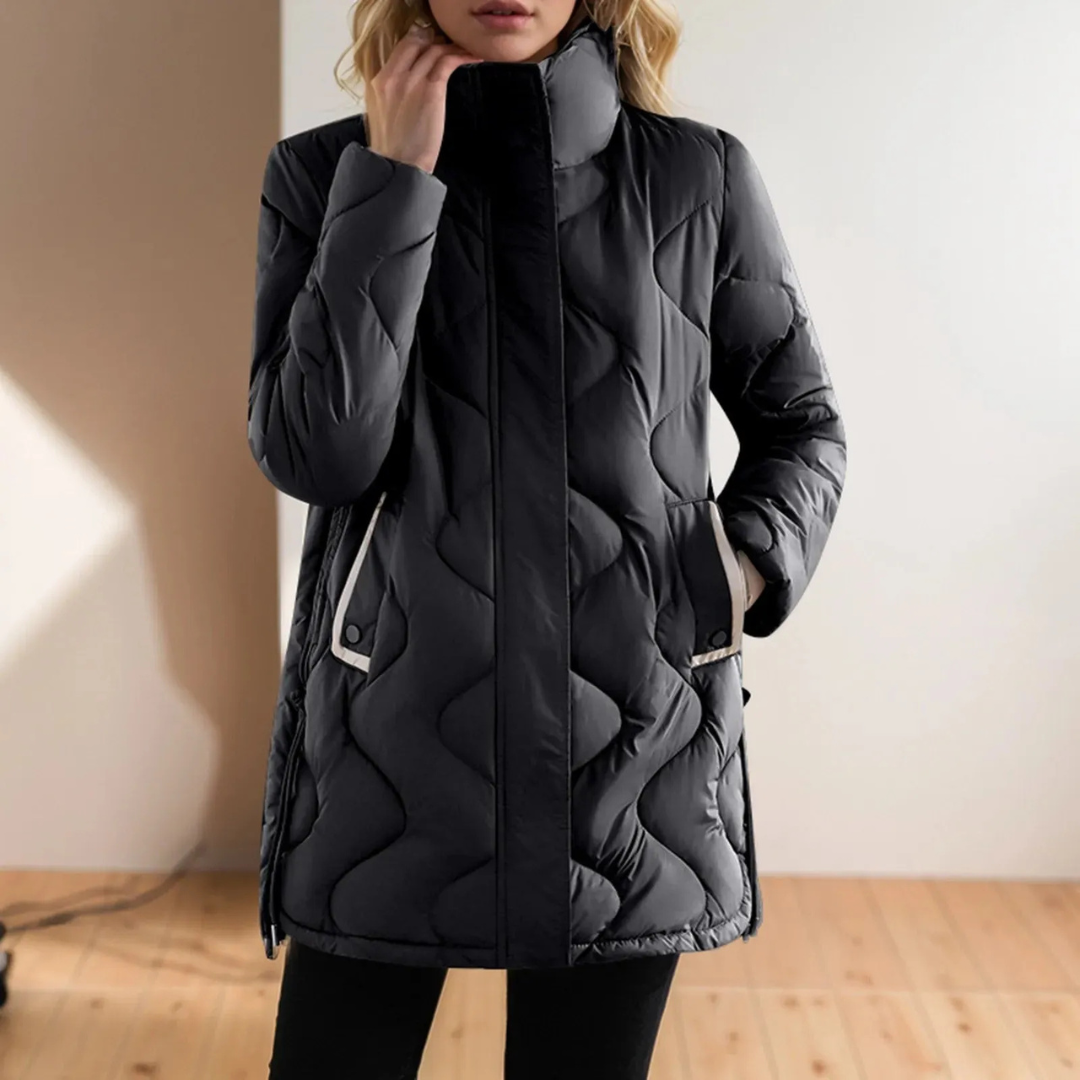 Drune | Damen Steppjacke mit Stehkragen Winter