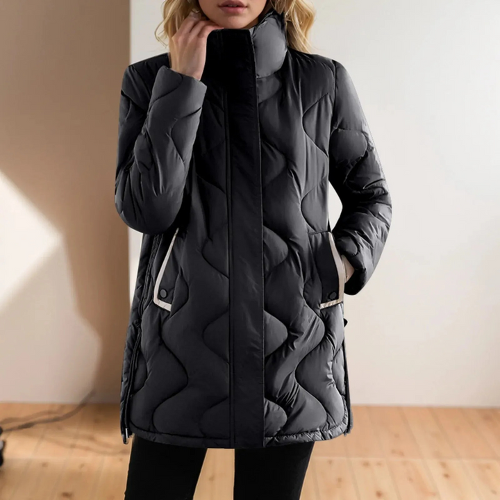 Drune | Damen Steppjacke mit Stehkragen Winter
