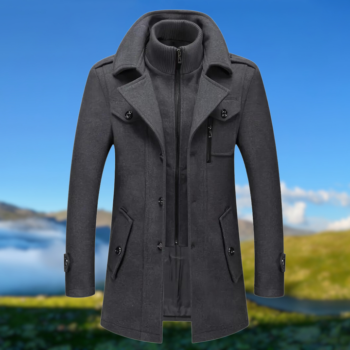 Drune | Doppelkragenjacke Mit Funktionalem Design
