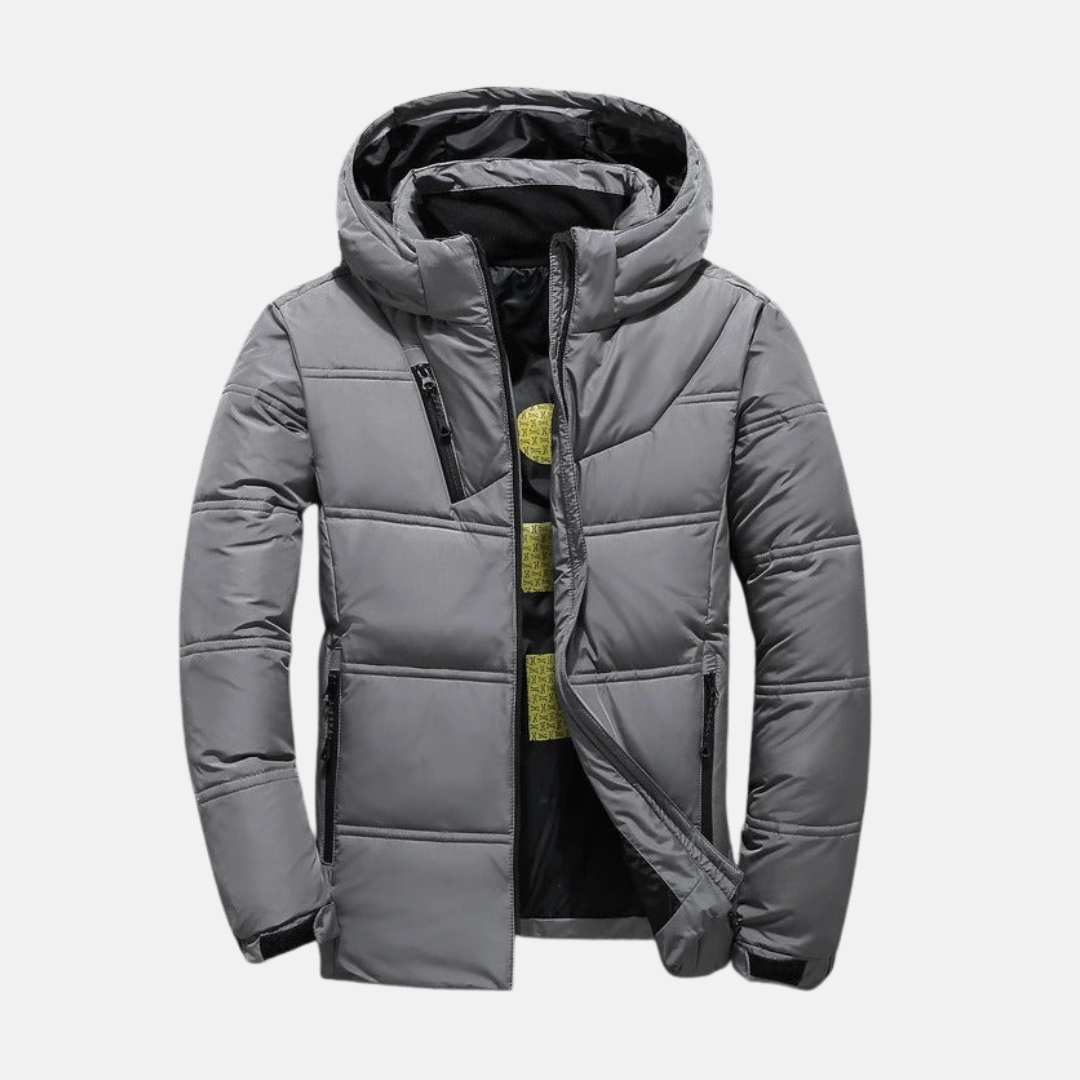 Drune | Daunenjacke - Mit Kapuze - Gequiltete Isolierung - Reguläre Passform - Full Zip - Wasserabweisend