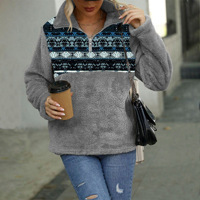 Drune | Pullover mit Geometrischem Muster