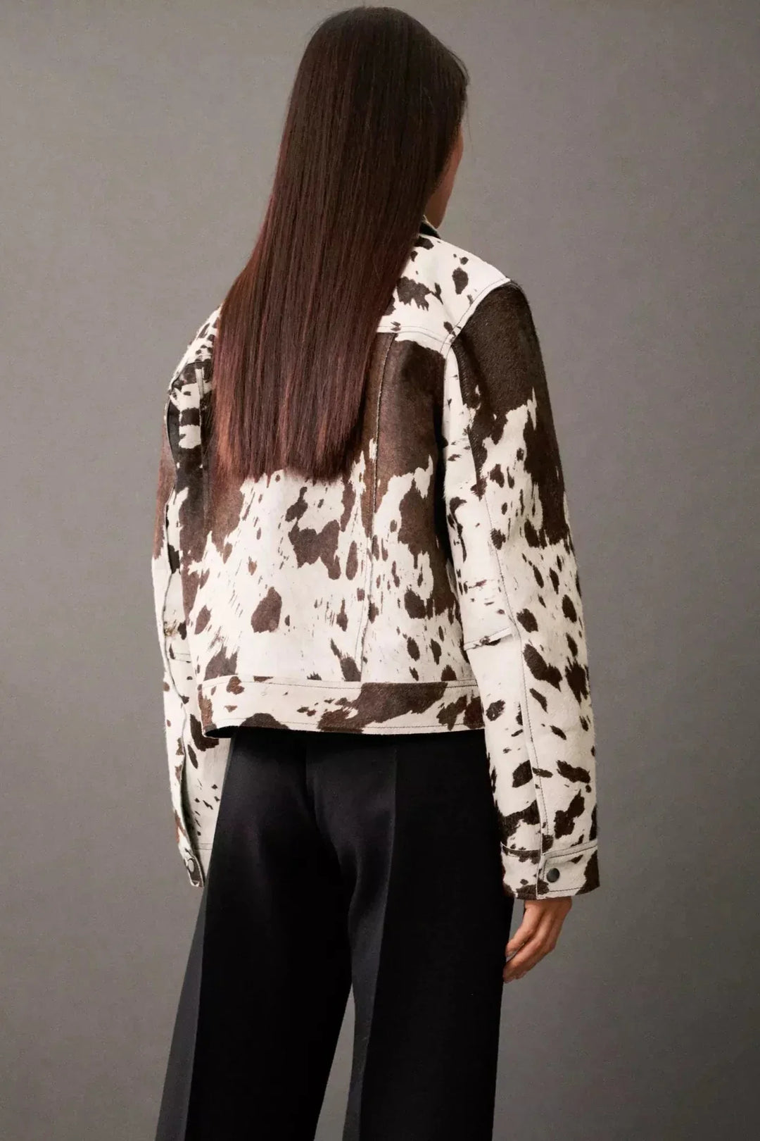 Drune | Print Faux-Fur Hemdenjacke