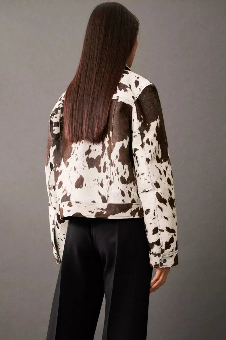Drune | Print Faux-Fur Hemdenjacke