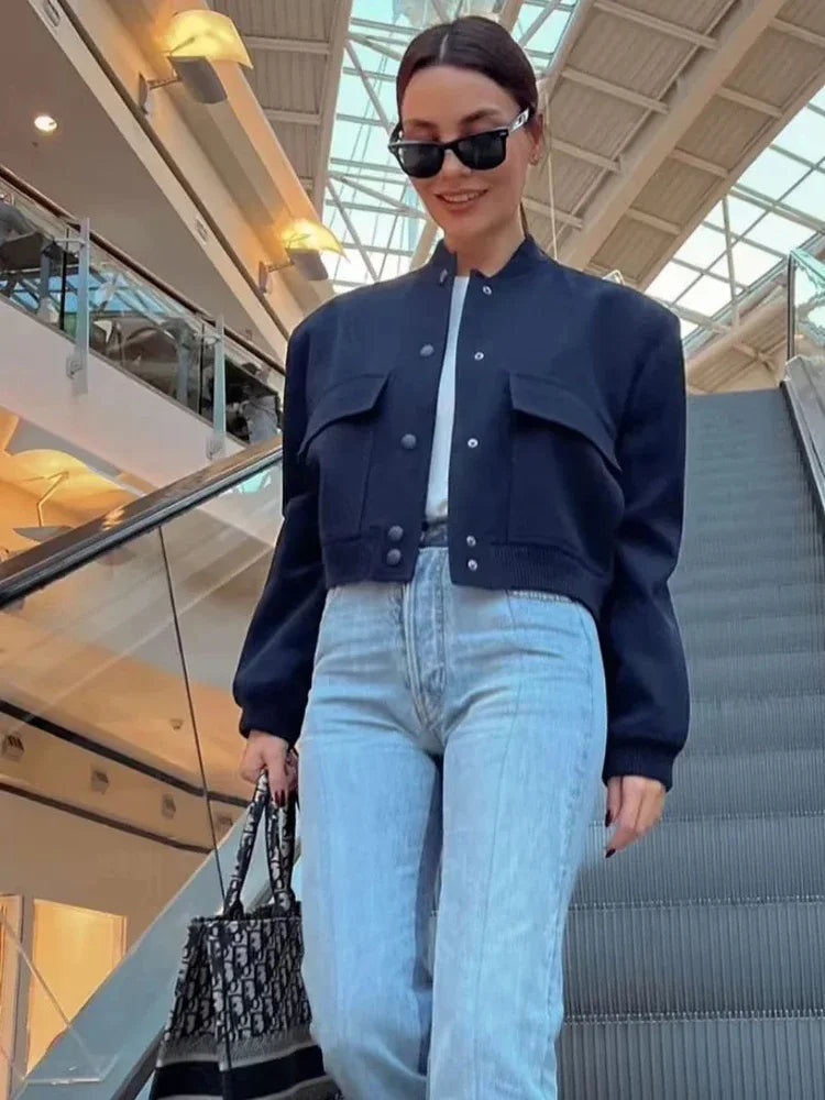 Drune | Cropped Bomberjacke für Damen