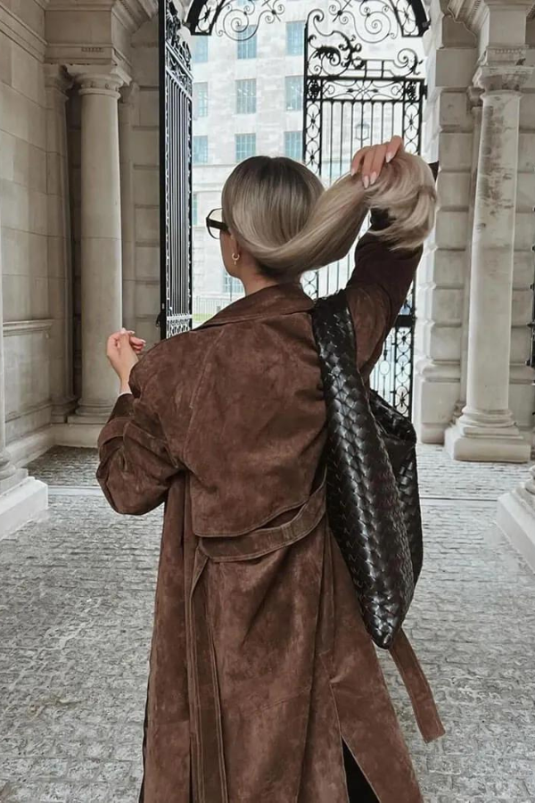 Drune | Veganer Leder-Trenchcoat