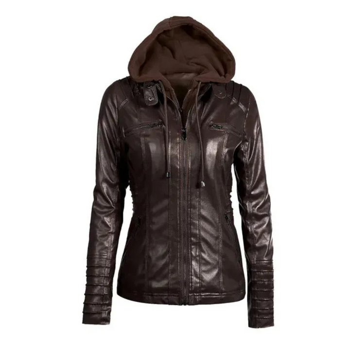 Drune | Kurzarm Frauen Jacke mit Reißverschluss