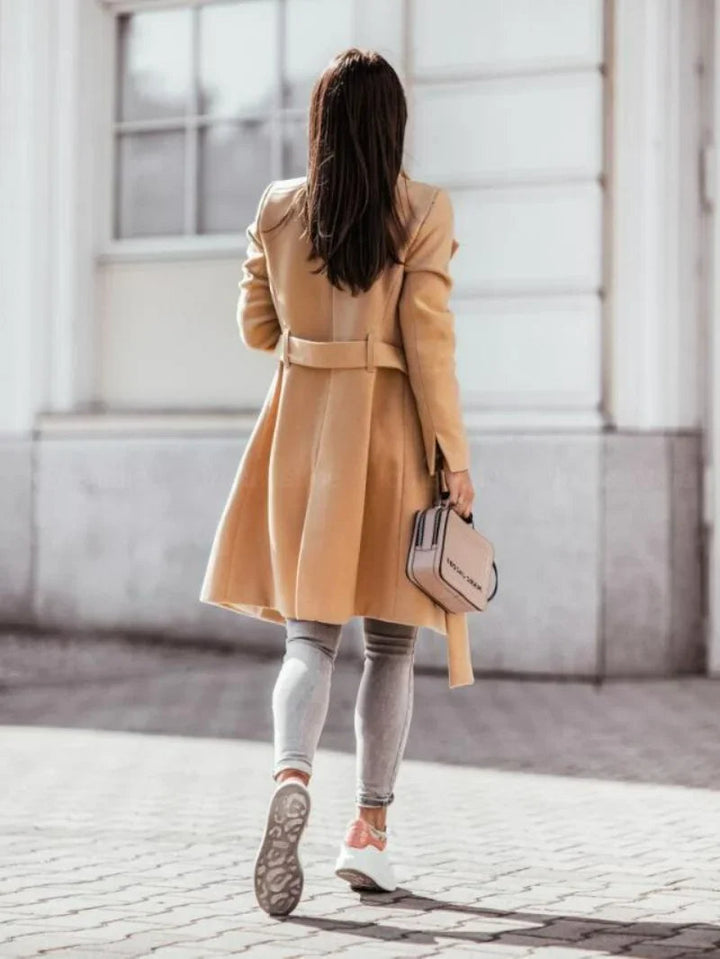 Drune | Klassischer Damen Trenchcoat Mit Doppelter Schleifenverschluss