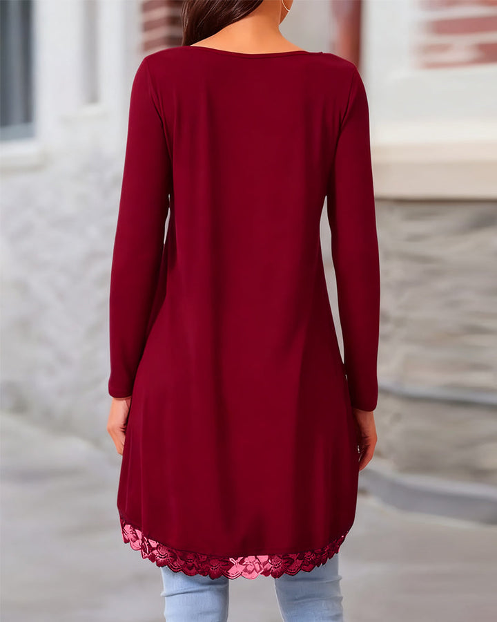 Drune | Langärmliges Oberteil mit Mesh Patchwork