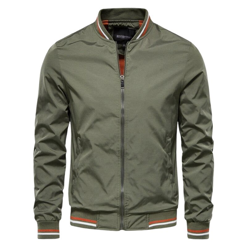 Drune | Herren Winterjacke Mit Vorderem Reißverschluss Und Geripptem Saum