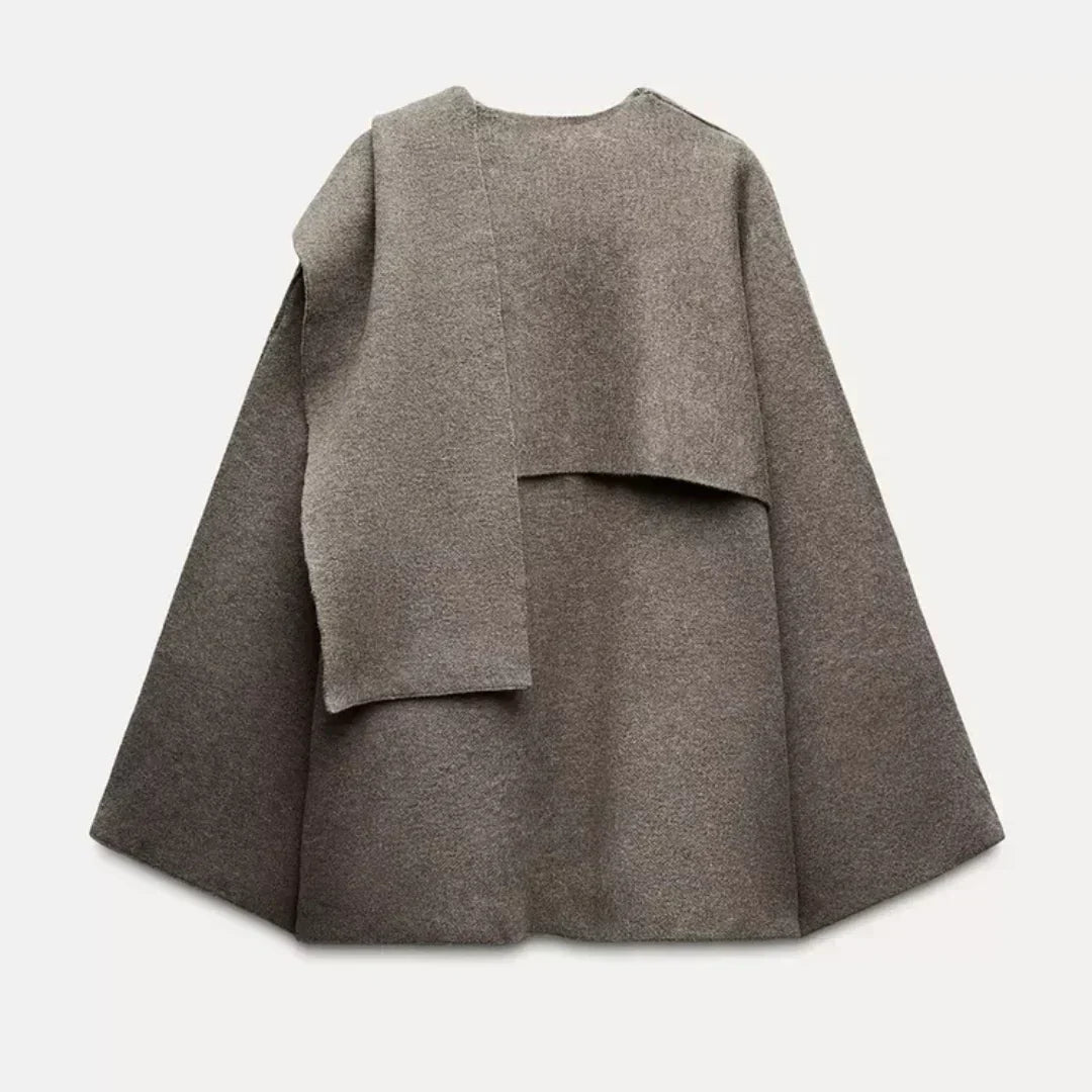 Drune | Damen Elegante Warme Cape Jacke