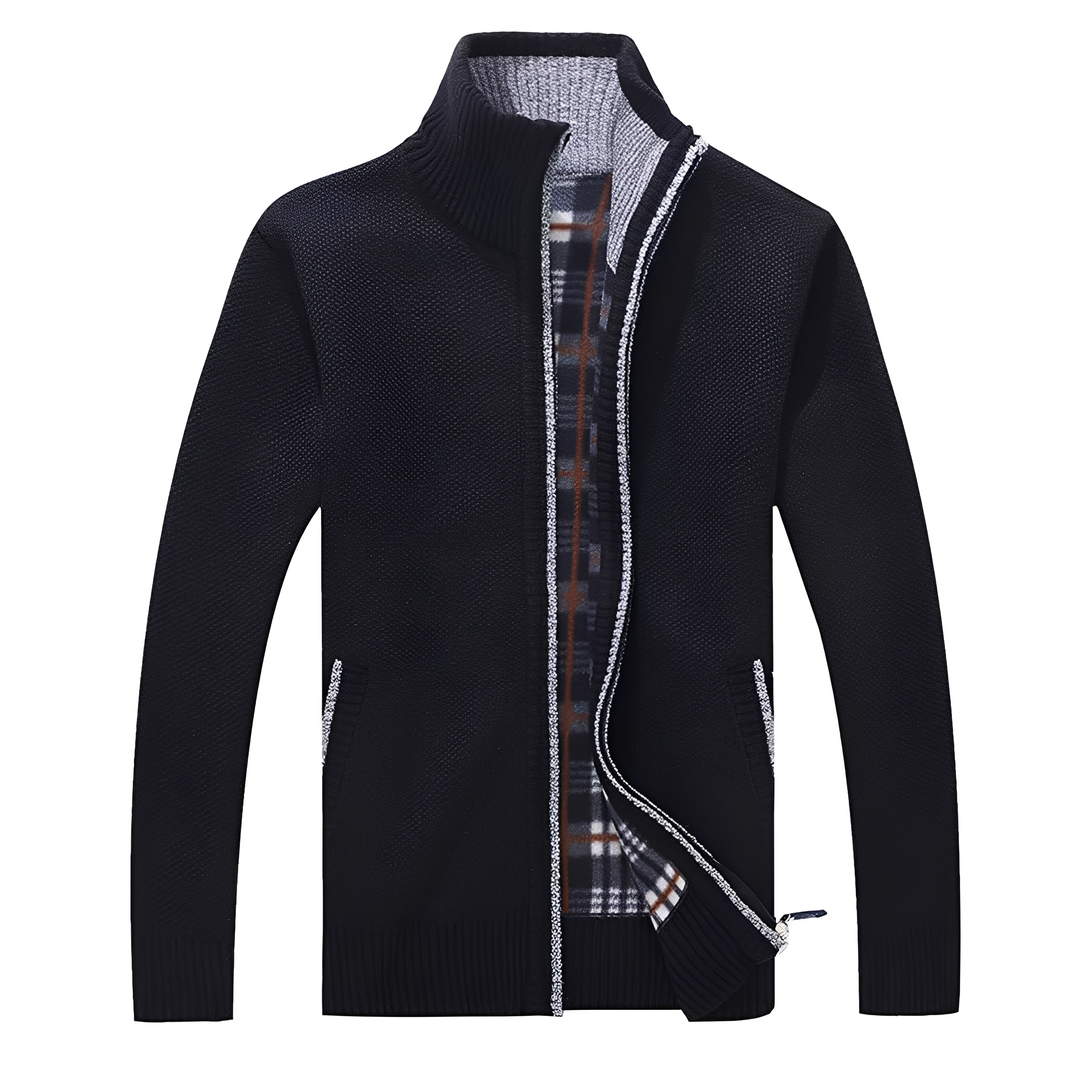 Drune | Stylischer Cardigan mit weichem Fleece-Futter für Männer