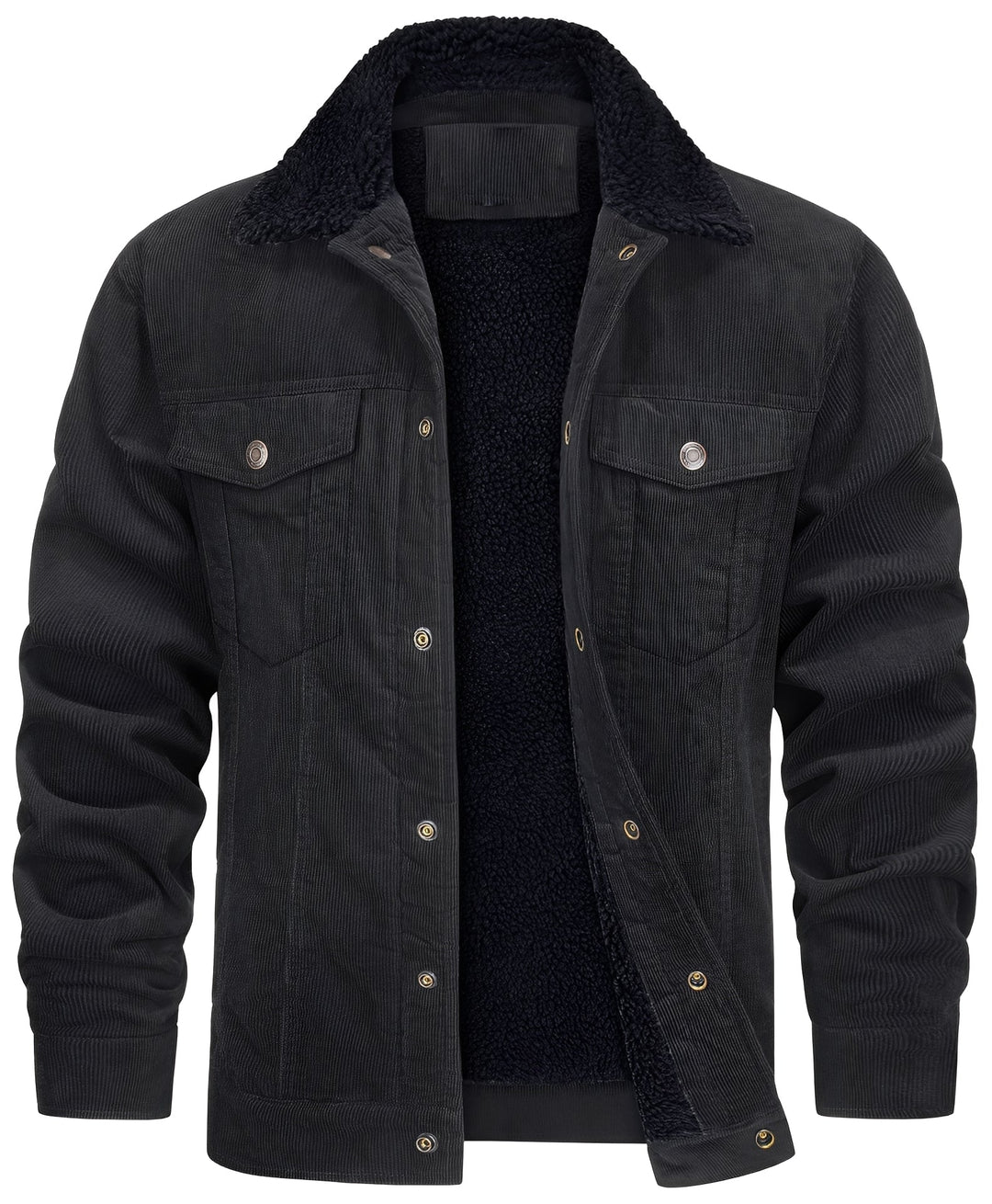 Drune | klassische Cord-Plüschjacke für Männer