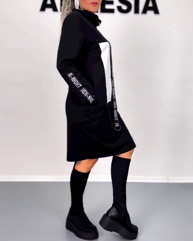Drune | Lässiges Gerades Kleid mit Kordelzug