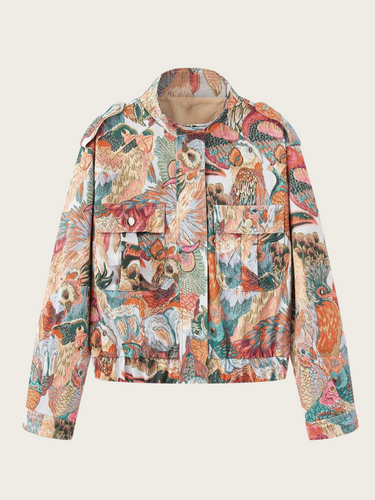 Drune | Damenjacke mit Druck und Taschen für