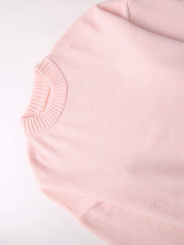 Drune | Preppy Rundausschnitt Gestrickter Pullover