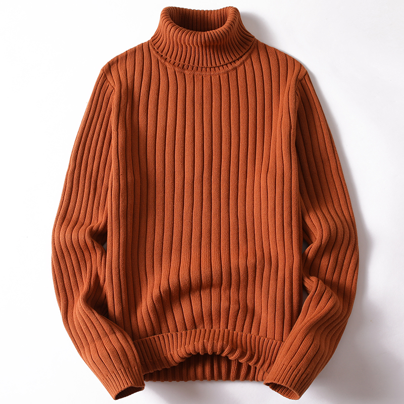 Drune | Rollkragenpullover - Weiche Strickware - Rippendesign - Langärmelig Warmer Komfort
