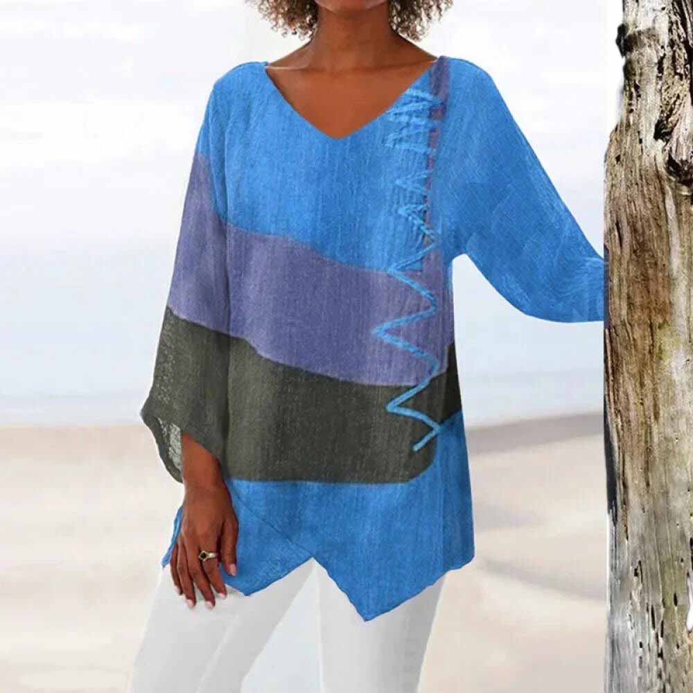 Drune | Dreifarbig Stilvolle Bluse