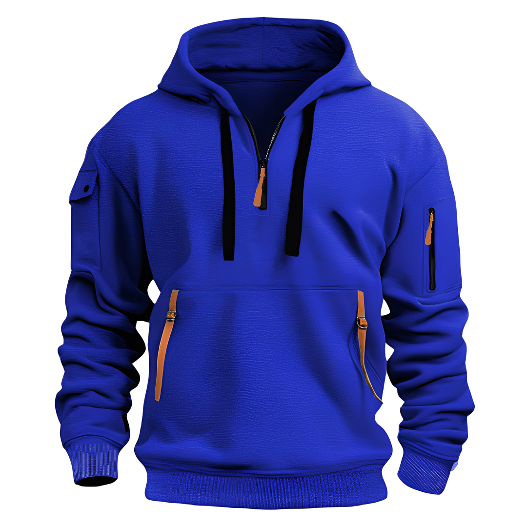 Drune | Lässiger, lockerer Hoodie mit Reißverschluss für Männer