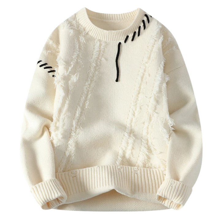 Drune | Strickjacke mit Rohnähten Lässiger Schnitt Einzigartiger Streetwear-stil