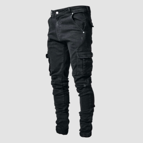 Drune | Stylische Denim Cargo-Hose für Männer