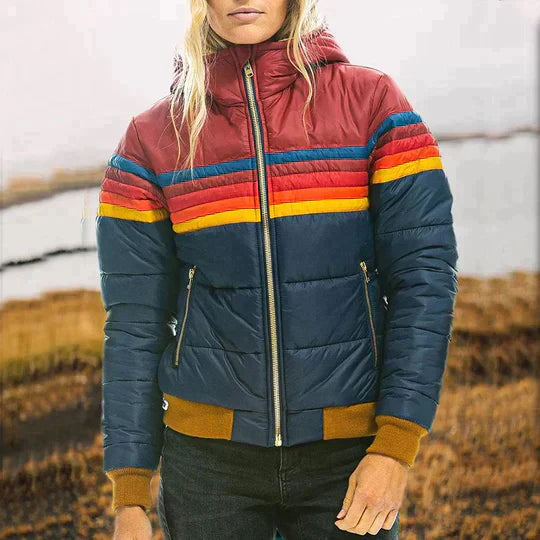 Drune | Damen Steppjacke mit Kapuze