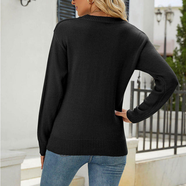 Drune | Herz Strickpullover mit Karos Acryl Stilvoll, Bequem